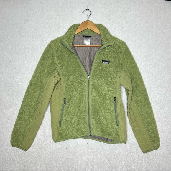 Patagonia Jackets & Blazers - Patagonia Synchilla Green Vintage Full Zip Womens Fleece Sweater Size M Jacket
